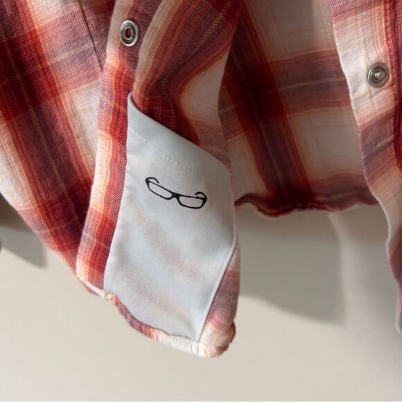 Ariat Womens Tulsa Long Sleeve Snap Red Plaid Country Western Shirt Extra Large - Picture 9 of 10